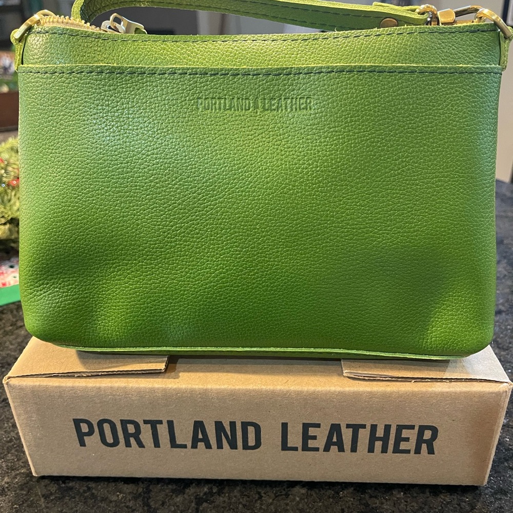 Portland Leather Crossbody Bag Poppy